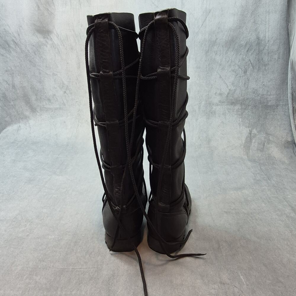 Son of Sandlar Peasant Medieval Renaissance Festival Steampunk Lace Up Boots - Picture 5 of 11